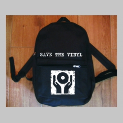 Save The Vinyl jednoduchý ľahký ruksak, rozmery pri plnom obsahu cca: 40x27x10cm materiál 100%polyester